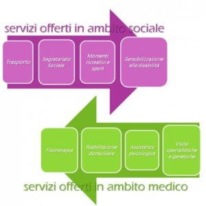 I servizi offerti dalla UILDM in ambito sociale e in ambito medico.