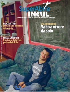 La copertina dell’ultimo numero del mensile «SuperAbile Inail» che contiene l’inchiesta “Io abito qui”.